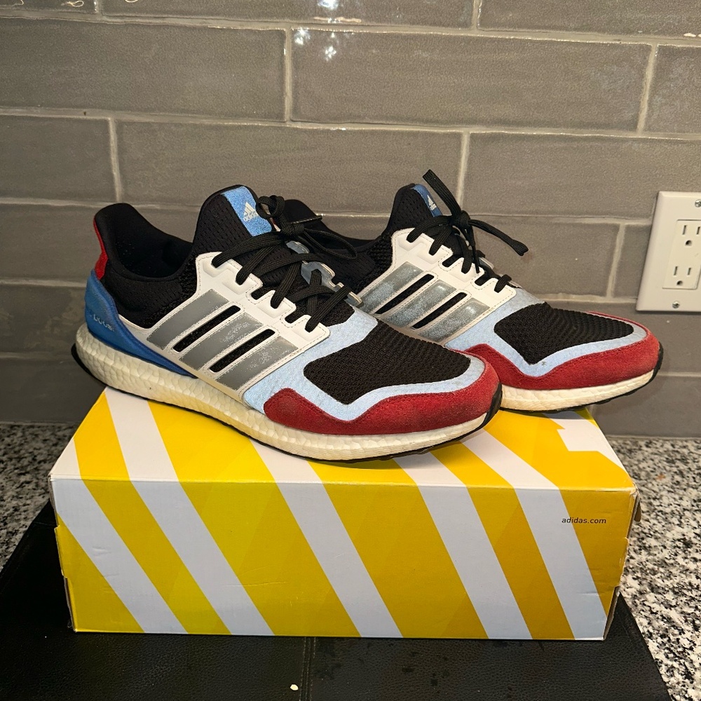 Adidas Ultra Boost ~ Red White and Blue Men's Size 13 Running Shoes